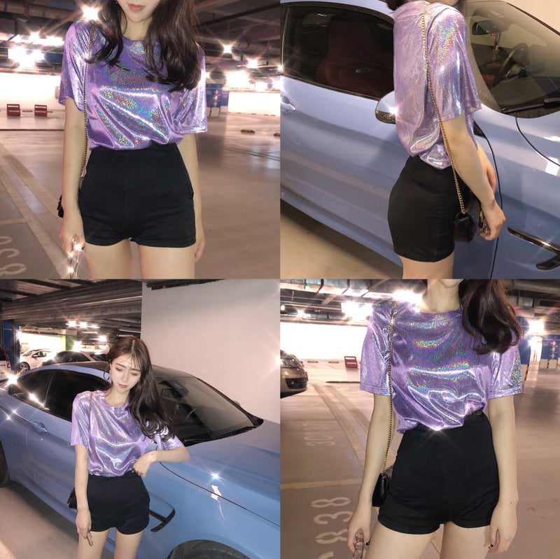 Retro Kawaii Silk Club Top