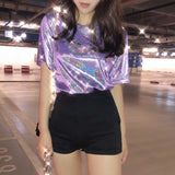 Retro Kawaii Silk Club Top