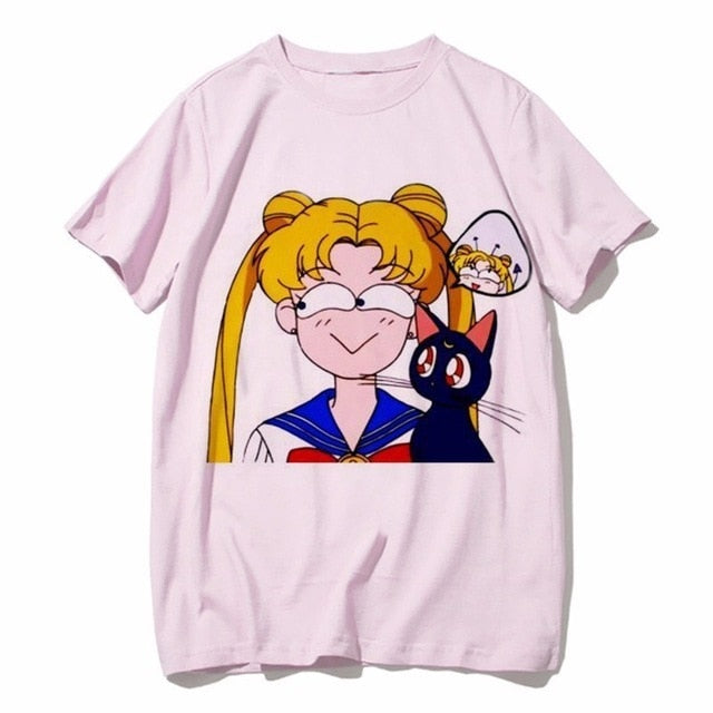 Sailor Moon Kawaii Vintage Style Tees