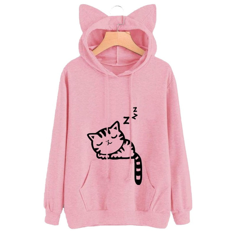 Sleepy Kitten Hoodie