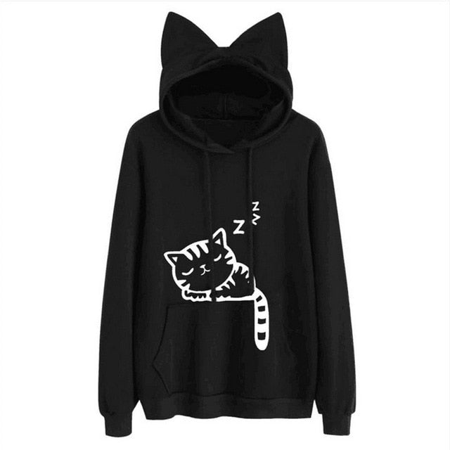 Sleepy Kitten Hoodie